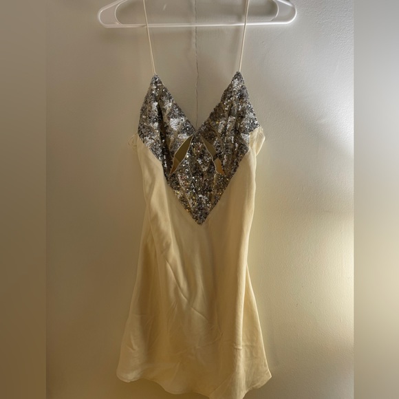 Zara *SOLD OUT* NWT Sparkle Slip Dress, Size S - Picture 3 of 5
